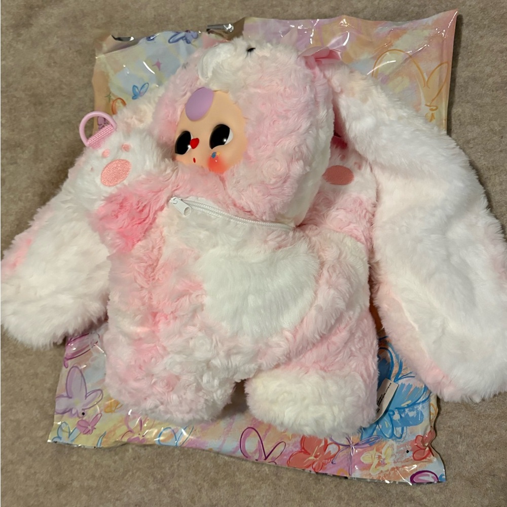 Baby Three 400% Hugging Backpack CONFIRMED Pink Bunny - Picture 6 of 9